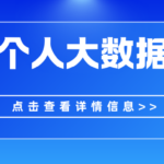 自查个人大数据报告！掌握人生主动权