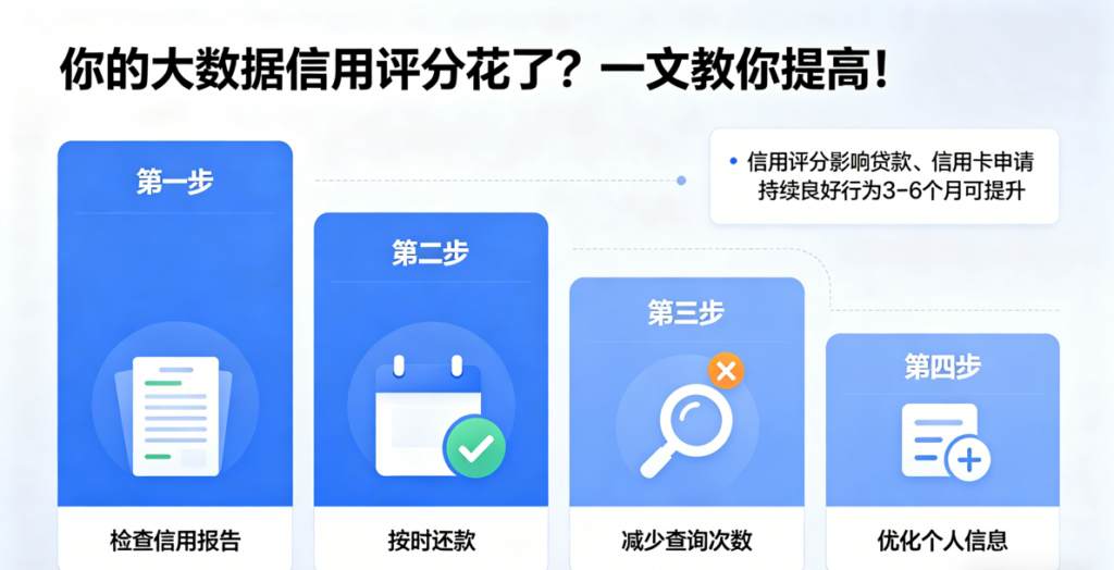 你的个人大数据评分花了？一篇告诉你为什么花？如何提高？