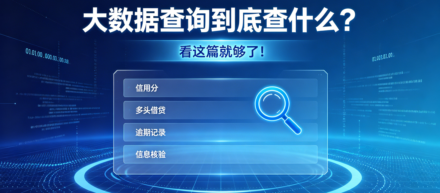 个人大数据报告查询到底查什么?一篇文章讲全所有内容