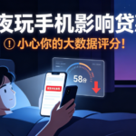 深夜玩手机会影响贷款?真的会 快去查查你的大数据评分