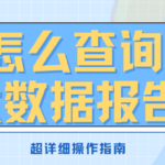如何查询大数据评分?大数据评分多久查一次合适? 如何查询大数据评分?大数据评分多久查一次合适?