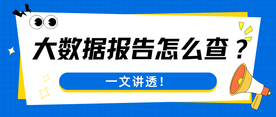 个人大数据报告去哪查询？线上3分钟快速查询完整流程