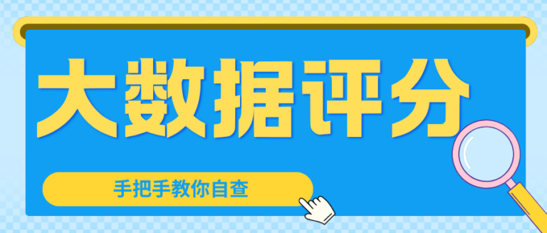 个人大数据评分到底怎么判定？简单方法教你自查