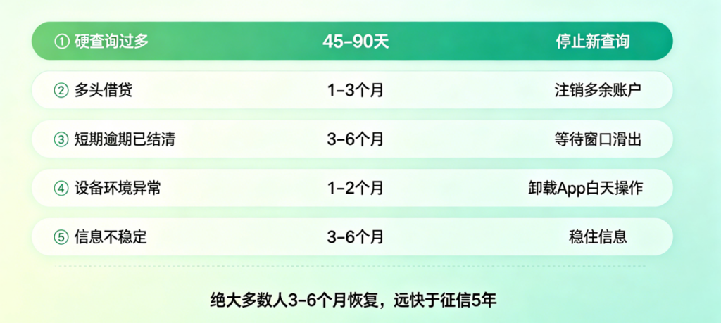 结清不是立竿见影 大数据评分更新机制与信用恢复周期解读插图2 结清不是立竿见影 大数据评分更新机制与信用恢复周期解读插图2